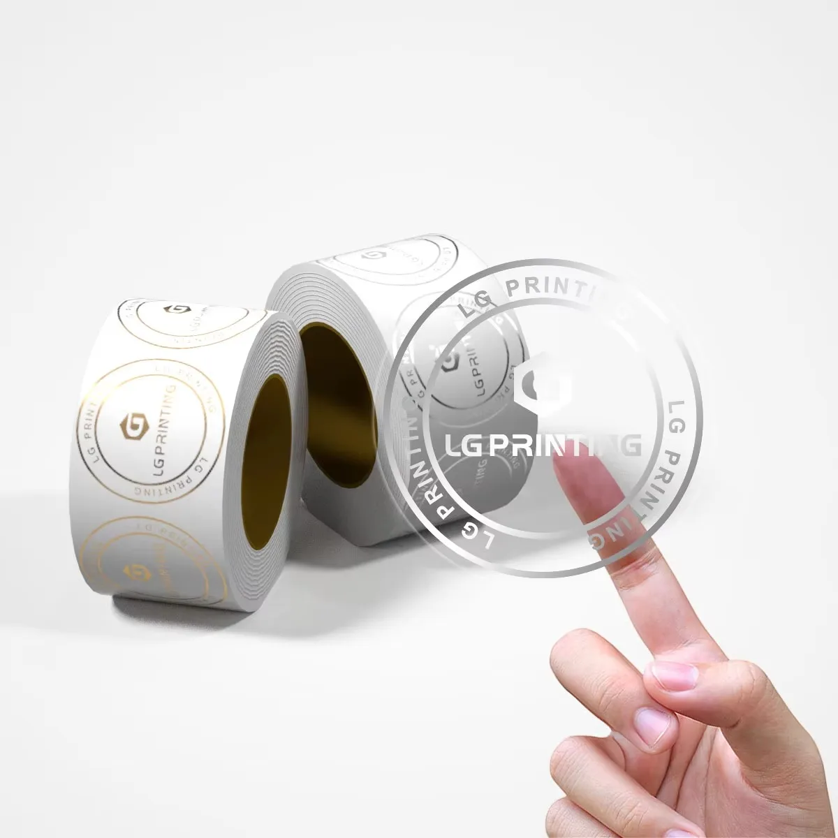 ملصقات ملصقات مستديرة ملونة | طباعة الشعار المخصص | ملصقات تغليف لفة الورق #4