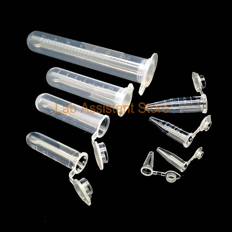 Laboratory 0.1/0.2/0.5/1.5/2/5/7/10/15ml Plastic Centrifuge Tube EP Pipette / PCR Tube Microbiology School Supplies