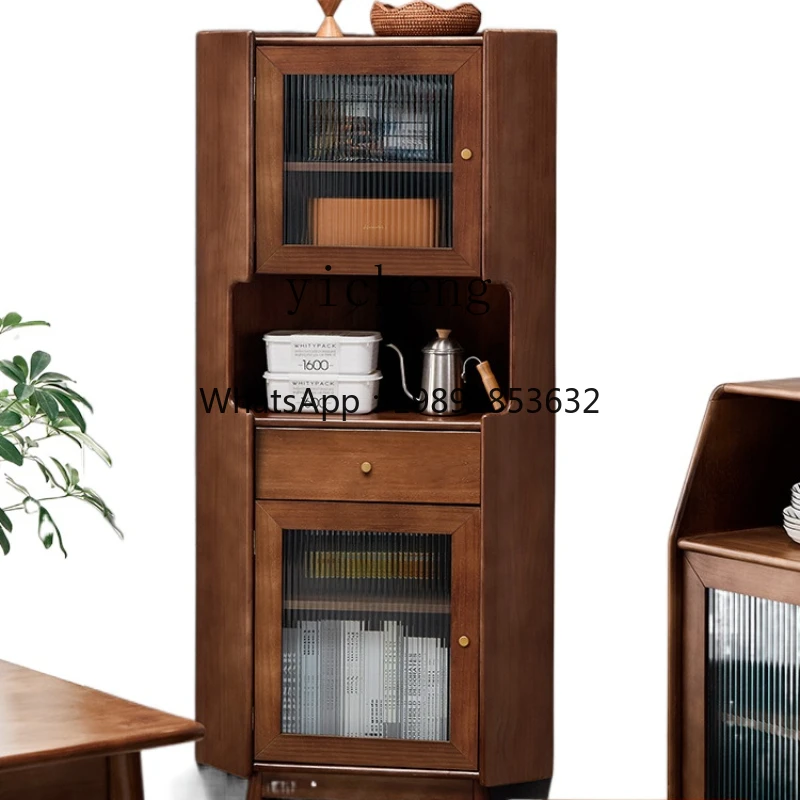 ZZ Solid Wood Triangle Cabinet Corner  Dining Room Corner Wine  Corner Cabinet Living Room
