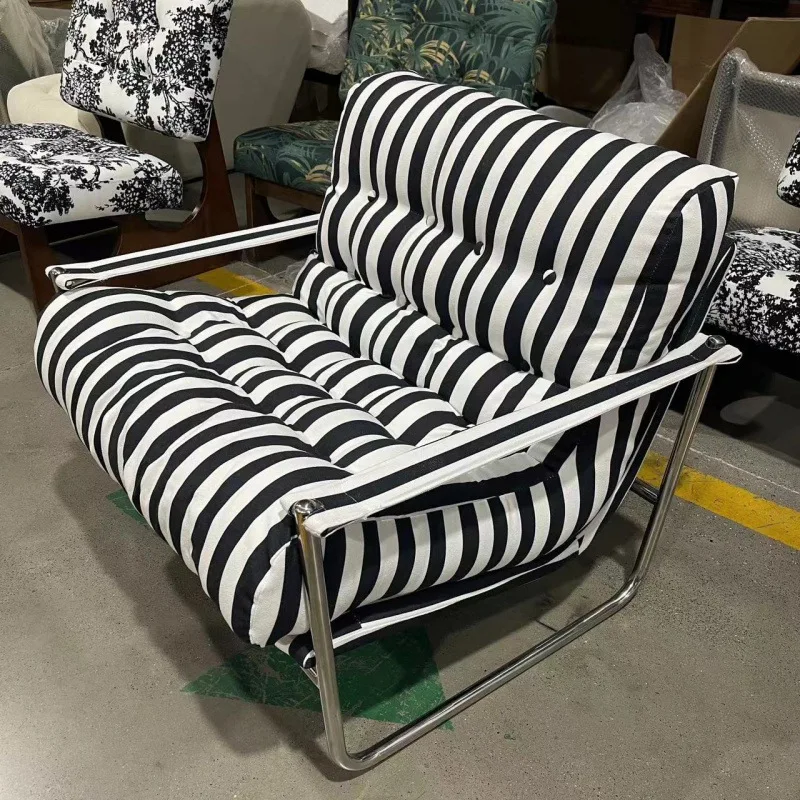 

retro single sofa chair small apartment home modern lazy chair recliner