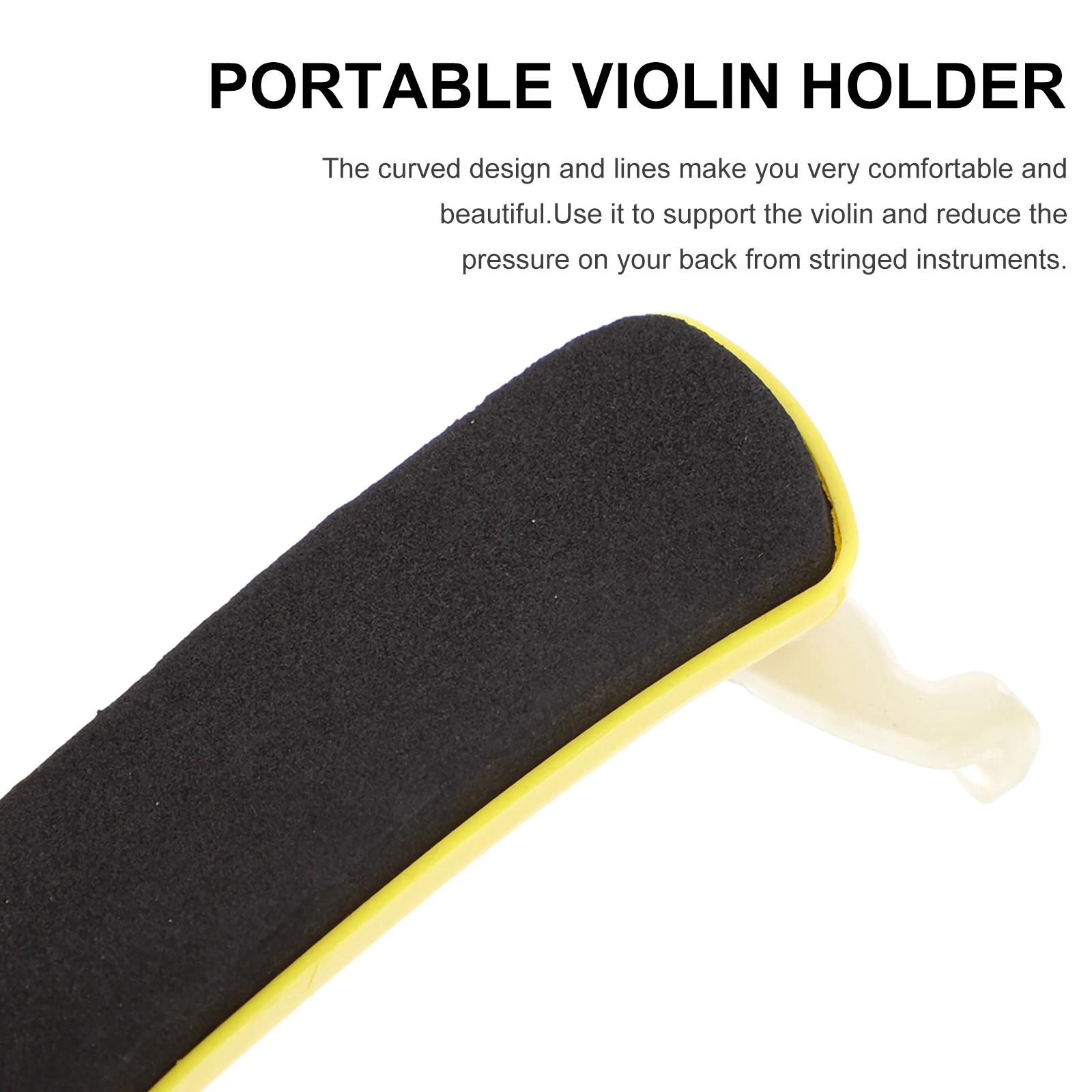 

Practice Colored Shoulder Support Kids Violin Rest Handheld Pink Yellow Rubber Child
