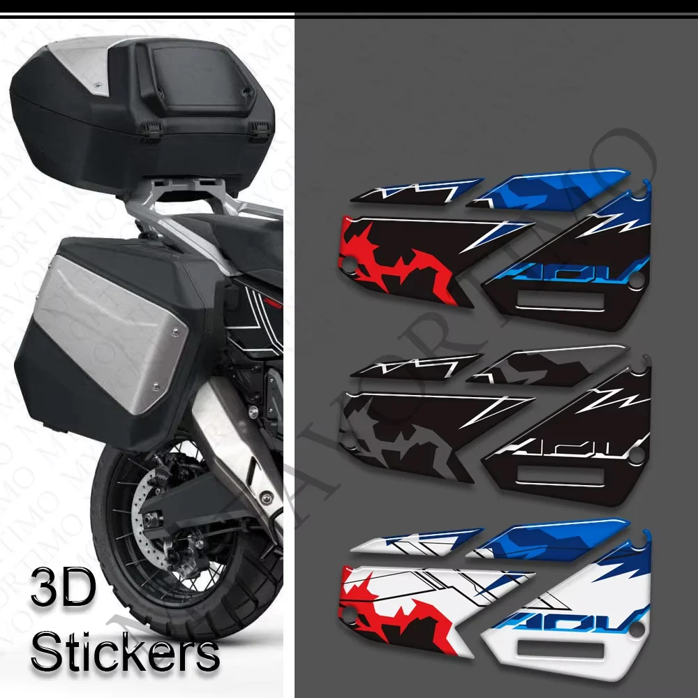 For X-ADV XADV X ADV 750 XADV750 Side Cases Stickers 3D Epoxy Resin Sticker Luggage Carrier Trunk Luggage Sticker