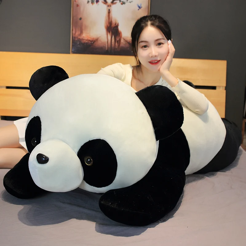 60/80/100cm Cute Cartoon Big Panda Plush Stuffed Animal Toys For Baby Infant Soft  Lovely Doll Gift Present Doll Children Toys