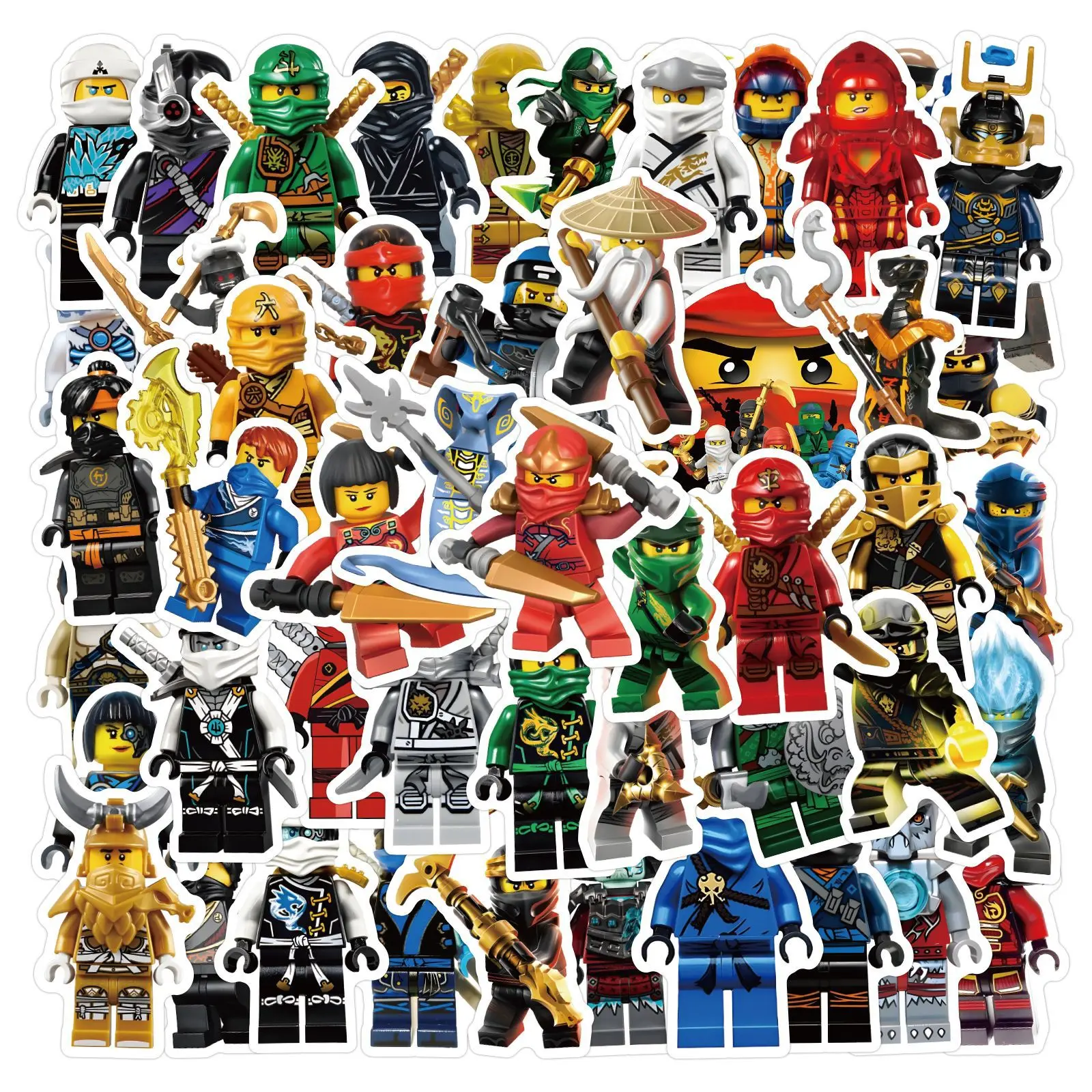 120 Stück/Set, keine Wiederholungen, die neuen Ninja-wasserdichten Aufkleber, Party-Dekoration, Geschenk für Kinder