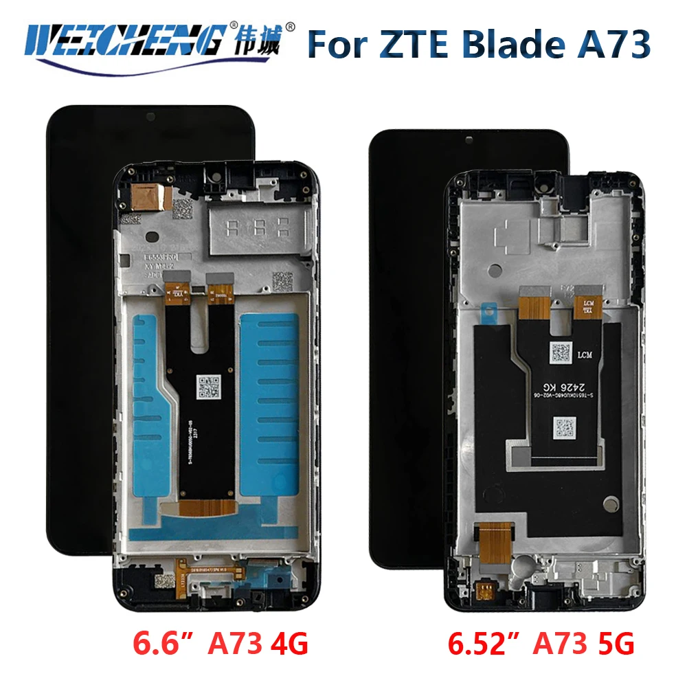 New Tested for ZTE Blade A73 5G LCD And Touch Screen Combo Assembly For ZTE Blade A73 4G LCD Display Sensor Screens