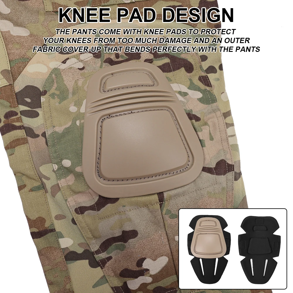 SINAIRSOFT G3 Kampfhose mit Knieschonern Taktische Hose MC Gen3 Outdoor Jagd Tarnkleidung – Detail 19