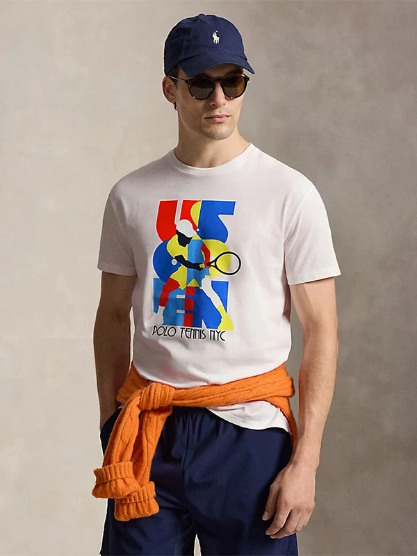 US Open 2026 Tennis Grafik T-Shirt Polo Tennis NYC Retro Tennisspieler Druck Kurzarm T-Shirt Herren Damen Casual Sport T-Shirt – Detail 4