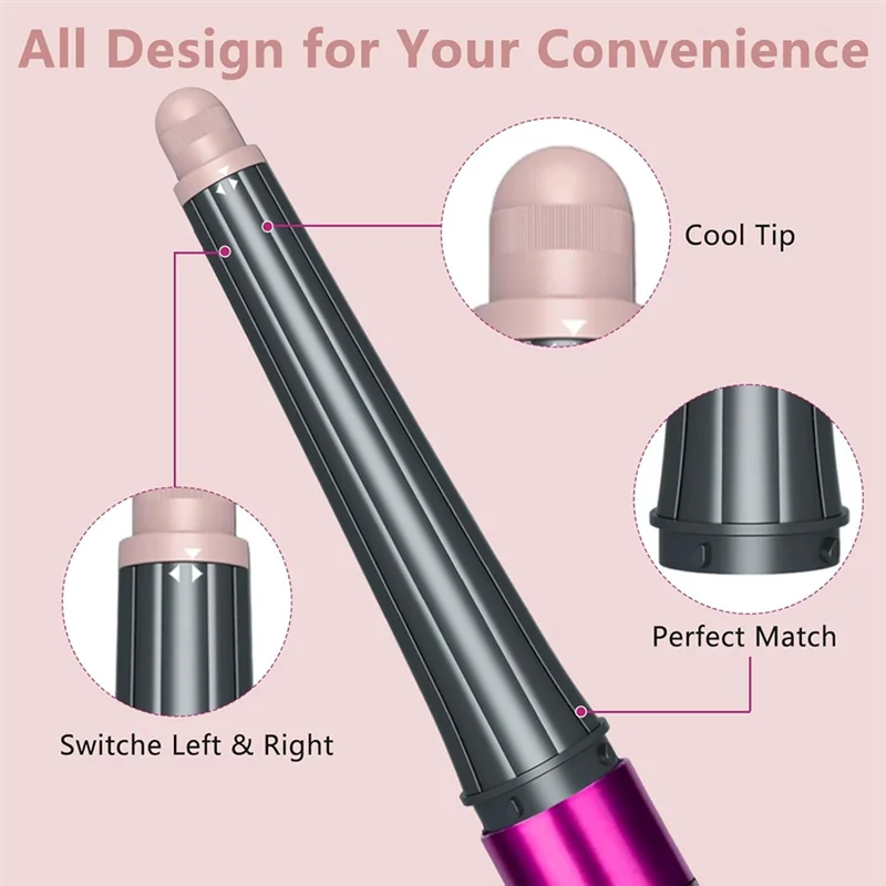 B82B-For Dyson Airwrap HS01 HS05 Styler Conical Long Curling Barrels المرفقات 0.78- 1.4 في أدوات تجعيد الشعر