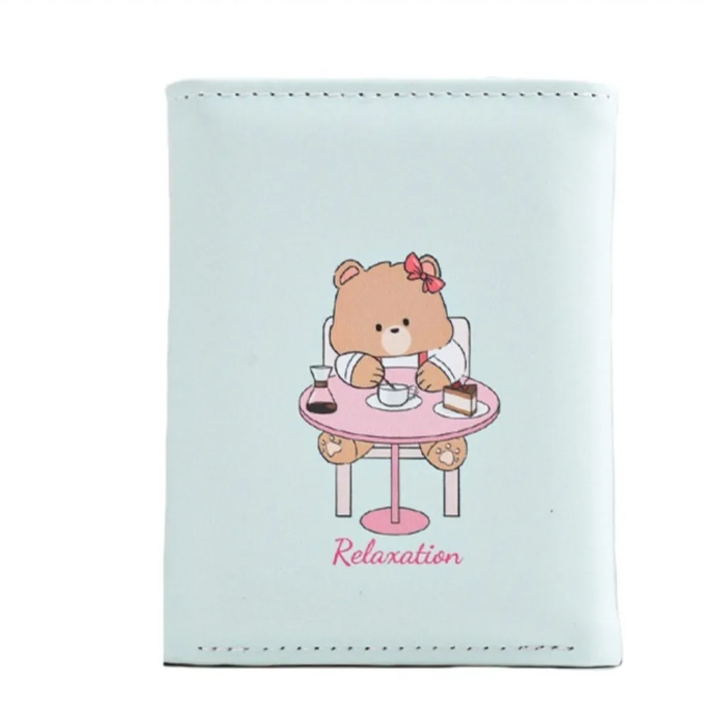 Новый 3-кратный кошелек для монет из искусственной кожи с героями мультфильмов, держатель для кредитных карт, водонепроницаемая подарочная сумка для девочек и студентов