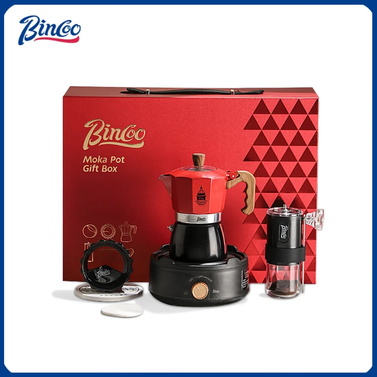 Bincoo القهوة موكا وعاء صمام مزدوج ماكينة الاسبريسو مجموعة القهوة الإيطالية أواني القهوة المهنية أداة المنزل باريستا اكسسوارات