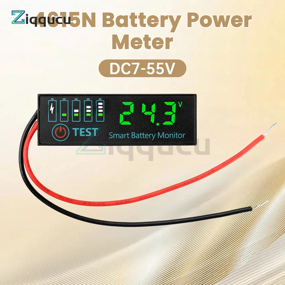 LED Battery Level Indicator 3-14S DC 7-55V for Lipo Lithium Batteries 12V 24V 36V 48V Capacity Board Charge Indicator Panel
