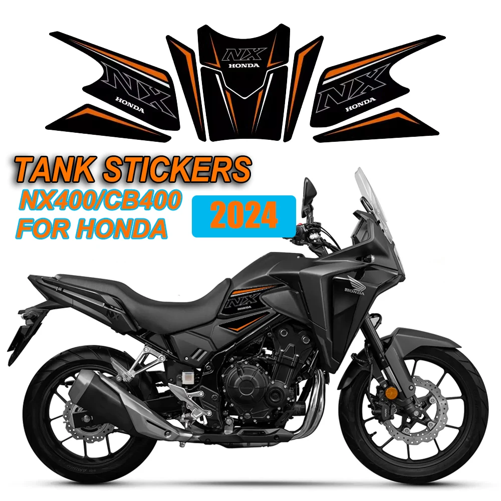 New Fuel Tank Pad Motorcycle Accessories Knee Grip Decals Fuel Oil Anti-slip Sticker For HONDA NX400 CB400X NX 400 CB 400X 2024