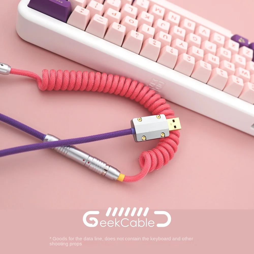 

GeekCable Handmade customized computer keyboard cable GMK theme SP keycap cable Budapest Grand Hotel ,usb cable