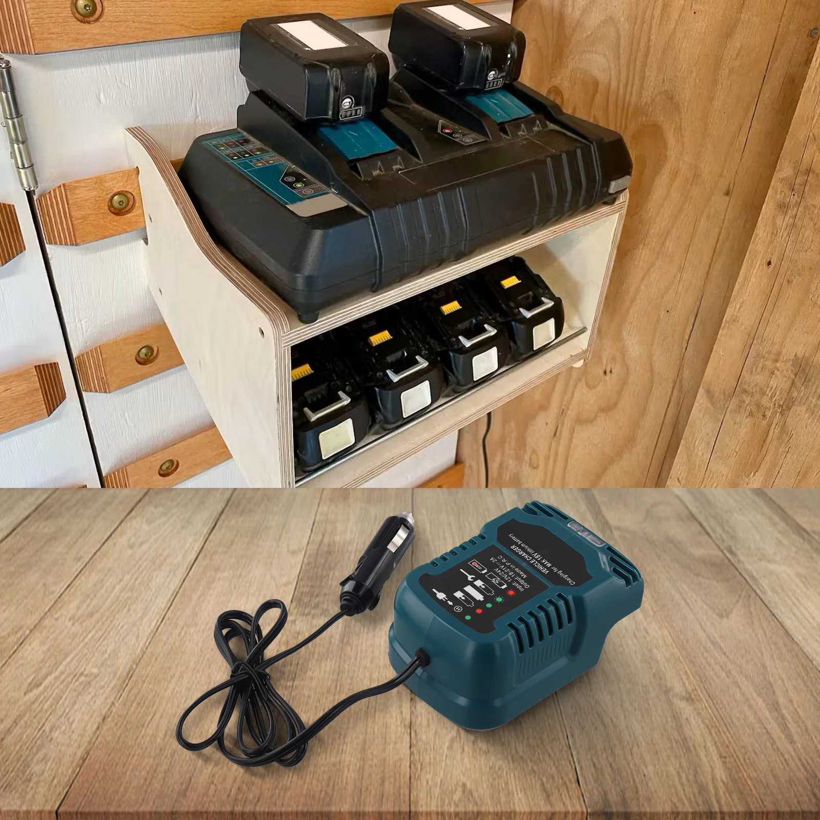 ل Bl1430 Bl1440 Bl1450 Bl1460 ل BL1830 BL1840 Bl1850 18 فولت بطاريات ليثيوم أيون استبدال البطارية شاحن سريع #4