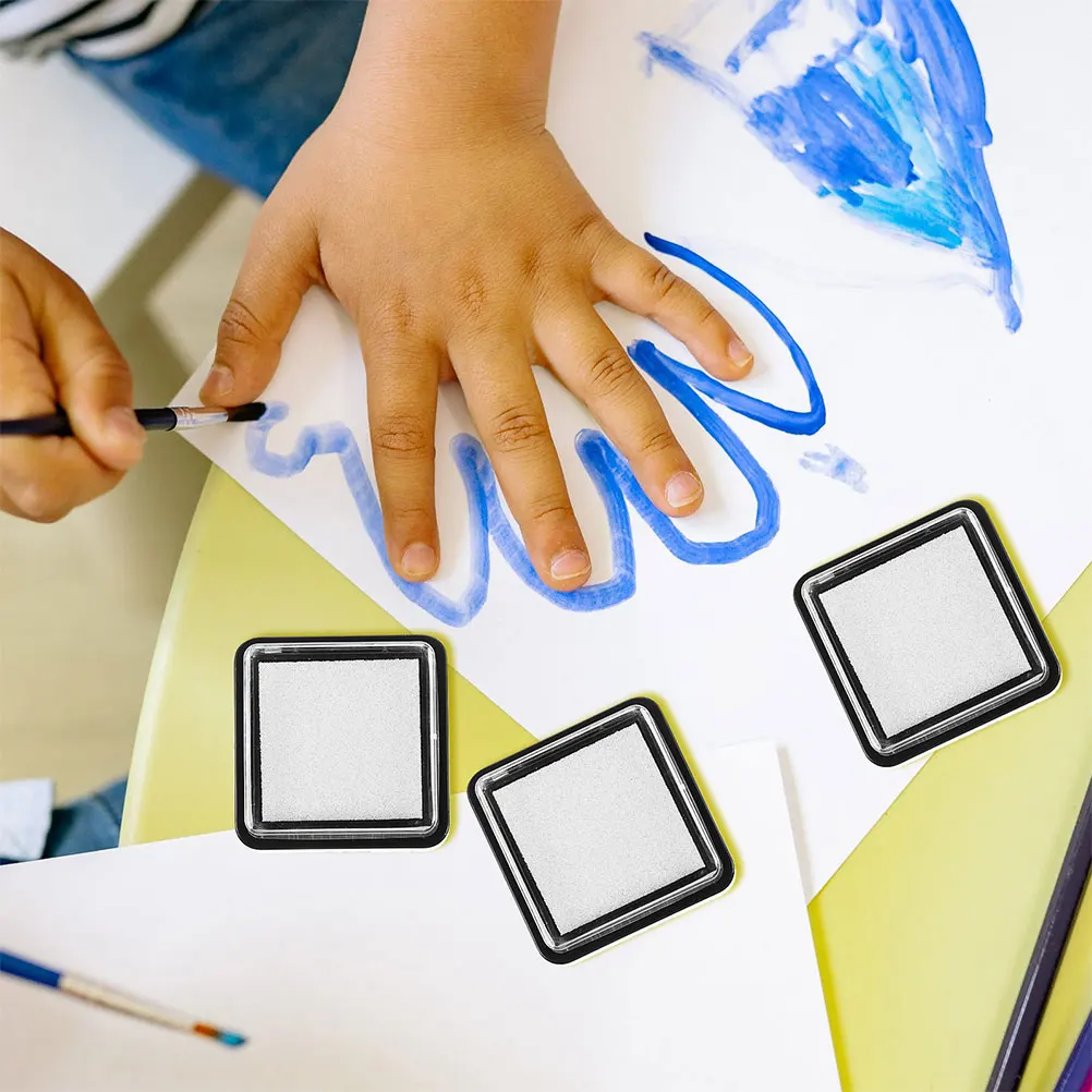 16 قطعة منصات الحبر فارغة DIY بها بنفسك 3x3 سنتيمتر إعادة الملء المحمولة الحرفية ختم سكرابوكينغ مكتب وثيقة بمناسبة الحبر ختم الملء