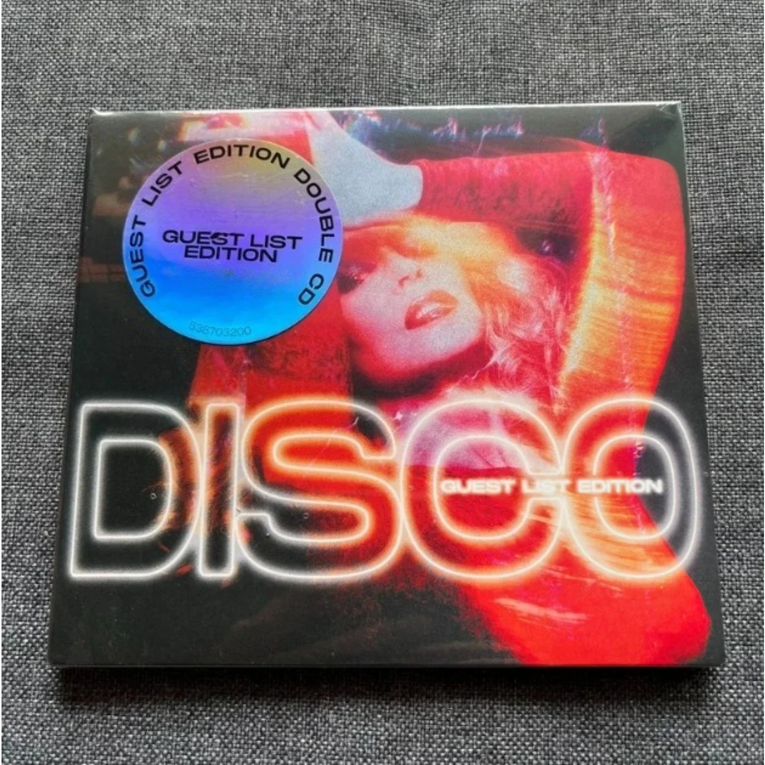 Disco Clásico Retro de 2 CD, Portada con Retrato de Neón, Disco Preciado para Coleccionistas Entusiastas de la Música Pop de Baile y una Experiencia de Escucha Inmersiva