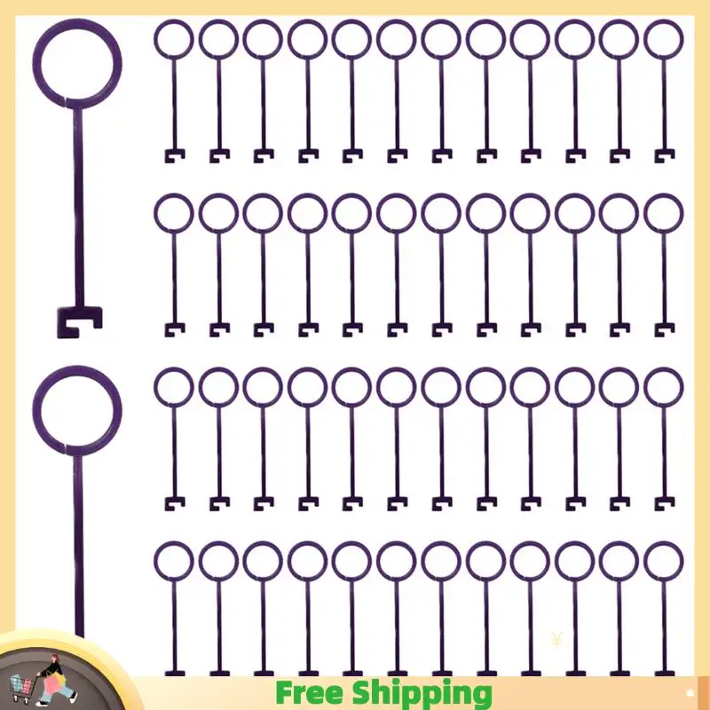 

X08A 50Pcs Target Hanger Target Hook Clip Gong ABS Target Hanging Pipe Target Holders DIY Assembly Stand Kit Easy To Use