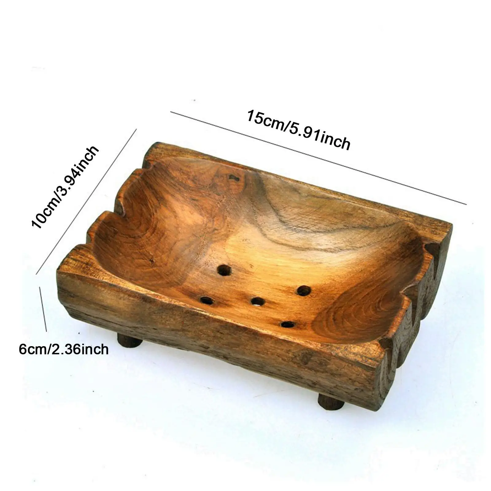Wood Soap Holder Soap Saver Tray Farmhouse Rustic Decorative Large Wooden Soap