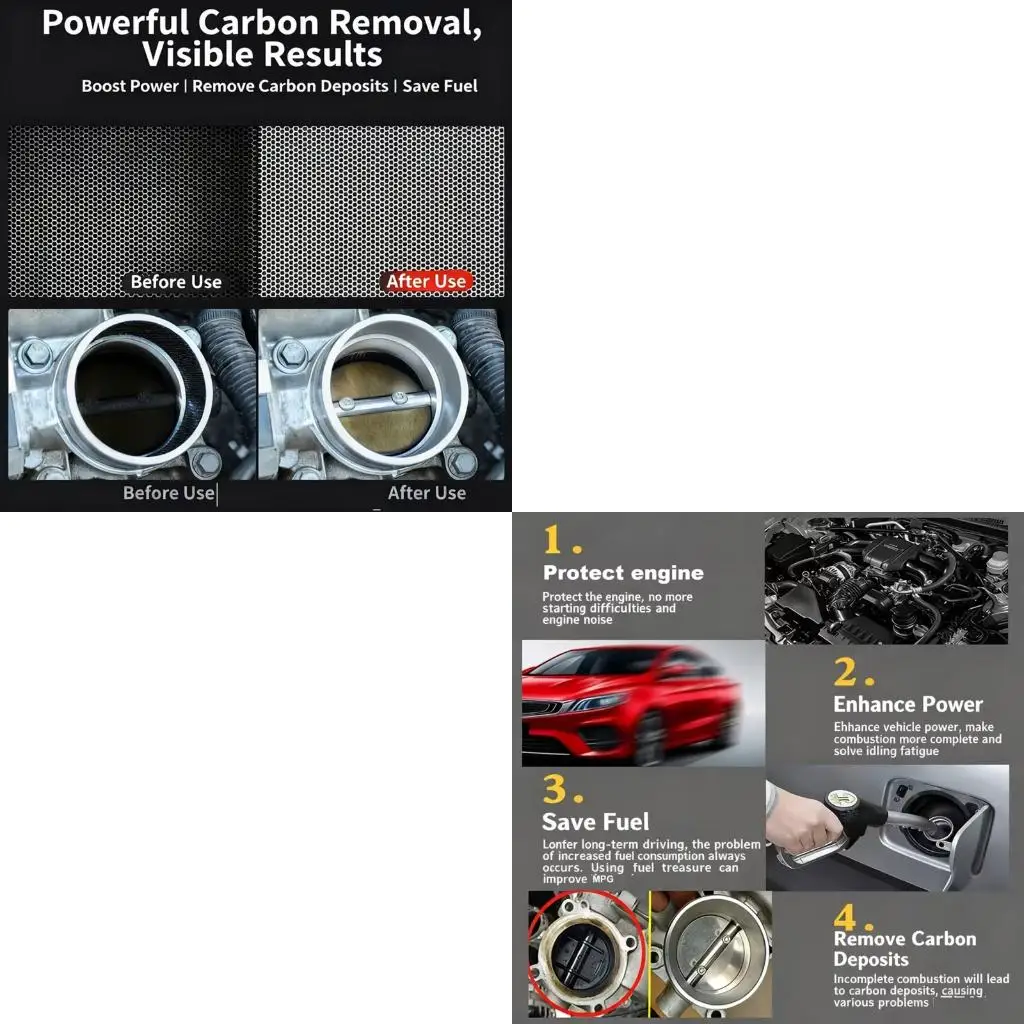 Carbon Deposit Remover Tool 120ml Promote Stable Power Output and Reduced Oil Consumption Improves Power Cuts Emissions