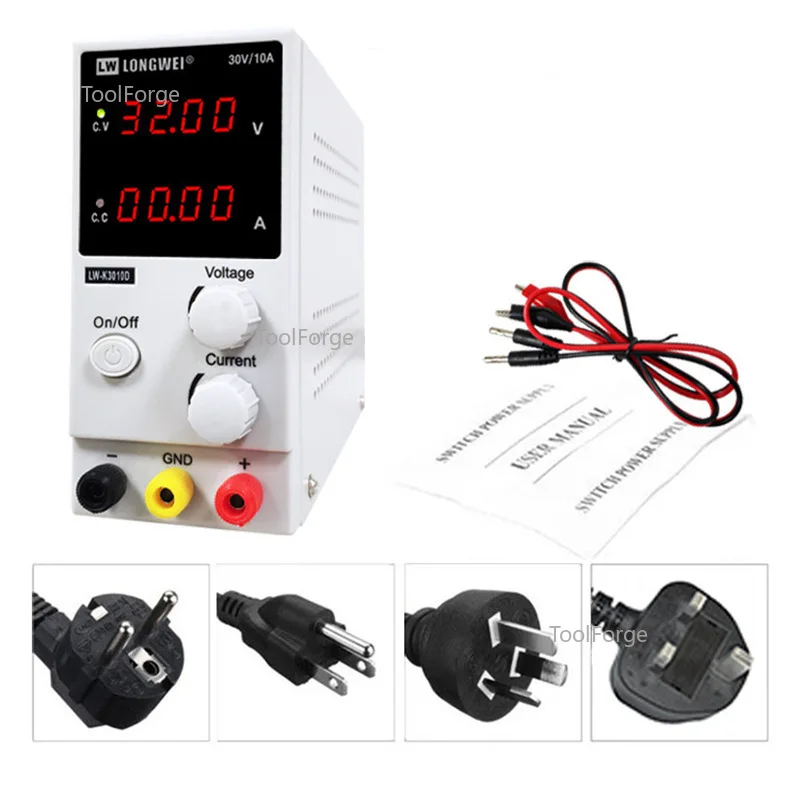 30V10A  Regulated Adjustable DC Power Supply Single Phase LW-K3010D