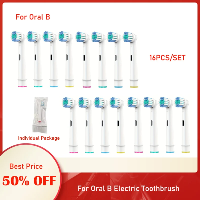 Replacement Brush Heads For Oral-B Electric Toothbrush for Advance Power/Pro Health/Triumph/3D Excel/Vitality Precision Clean