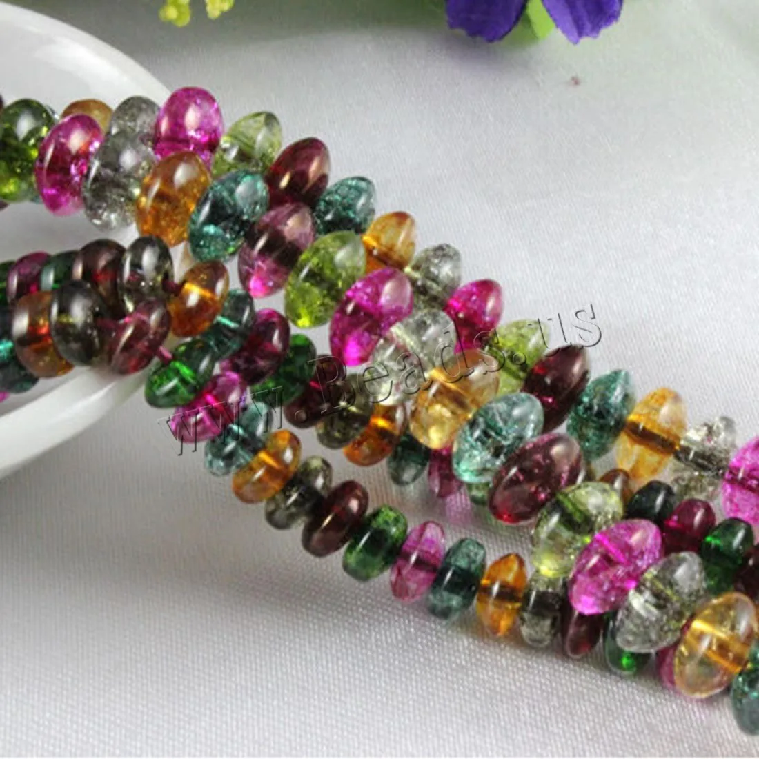 4*6/5*8/6*9mm Tourmaline Abacus Shape Stone Round Rondelle Loose Spacer Bead For Jewelry Making Handmade Bracelet Necklace 15.5'