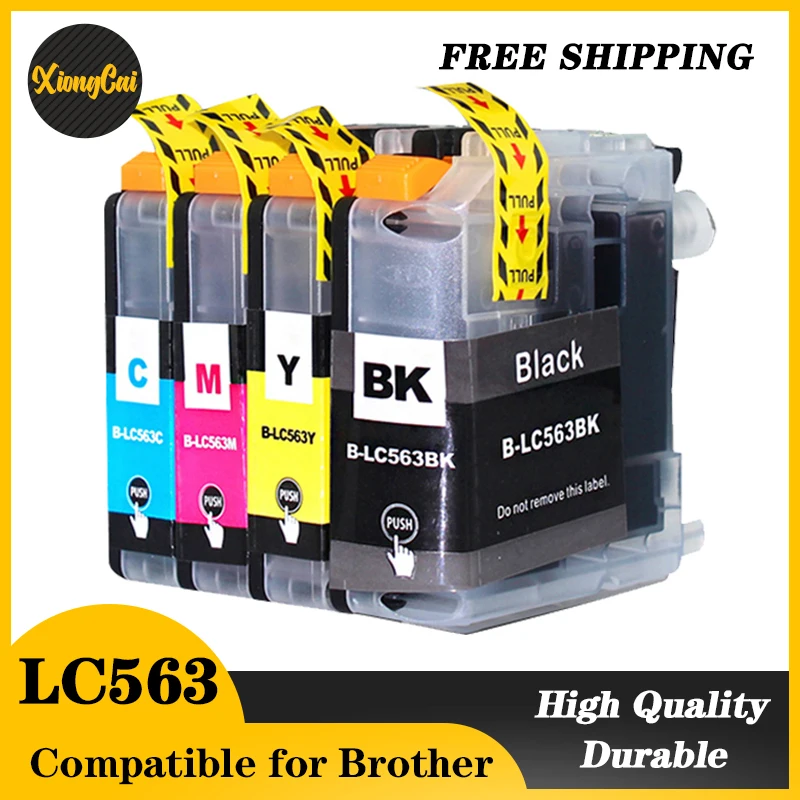 Lc563xl Compatibele Inktcartridge Voor Lc563 Lc563bk Lc563c Lc 563M Lc563y Pak Voor Broer MFC-J2310/J2510/J3520/J3720 Printer