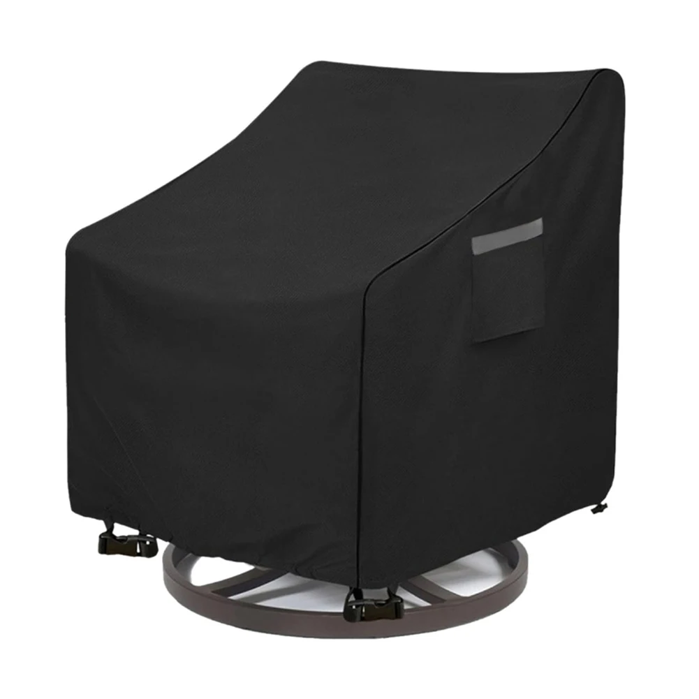 

Всепогодный чехол для уличного поворотного кресла из материала 420D с ветрозащитными свойствами для максимальной защиты мебели
