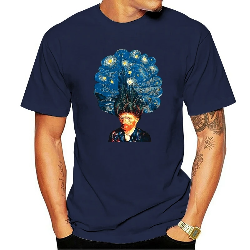 

Ван Гог Ван Гогhing Ван Гун Мем Забавная винтажная футболка Хлопковая мужская футболка Новая футболка Женская