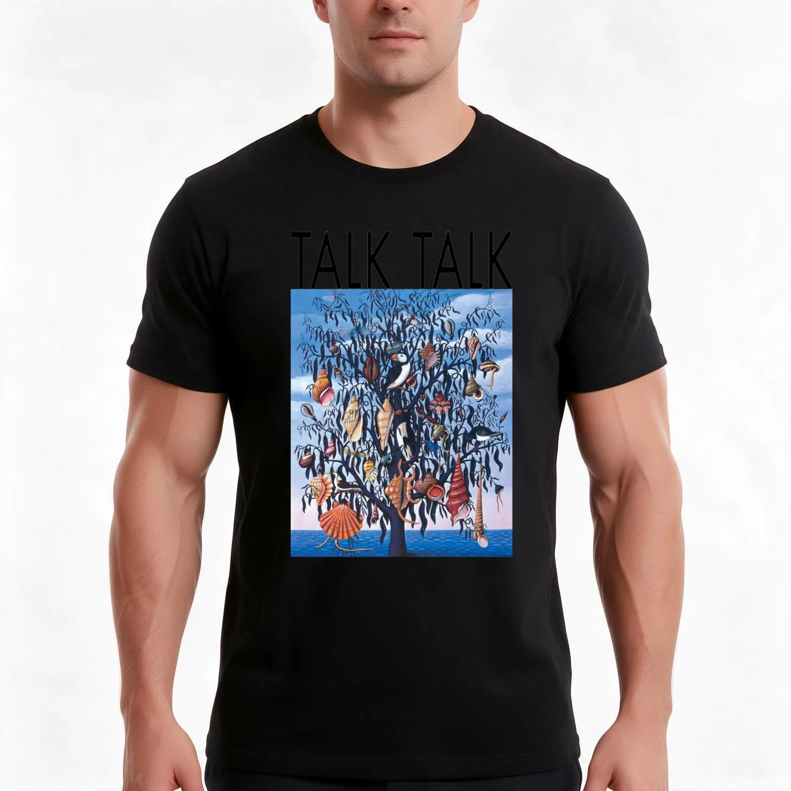 Talk Talk Spirit Of Eden T-Shirt, Summer Casual Cotton Tee, Oversized Streetwear Tops, Vintage Graphic Print, Unisex Men Women