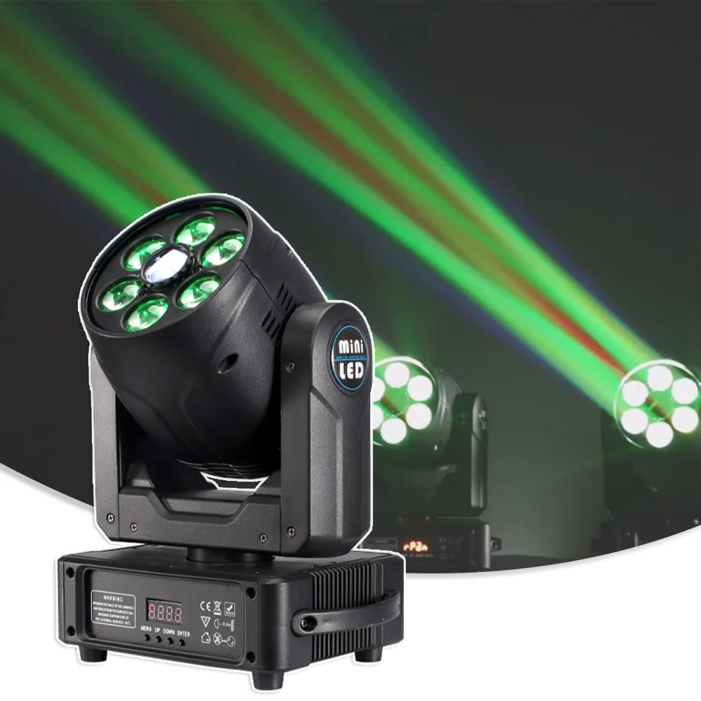 

LED 150W Bee Eye With 6x10W RGBW Spot Beam Wash Effect Moving Head Party Stage Lighting 3Prism Gobo Lighting Dj Disco Wedding