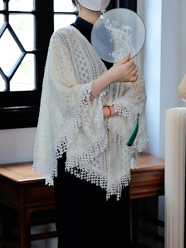 

Elegant Simple Young Style Mustard Yellow Outer Shawl Casual Wear Nylon Spandex Fabric Floral Pattern Multifunction...