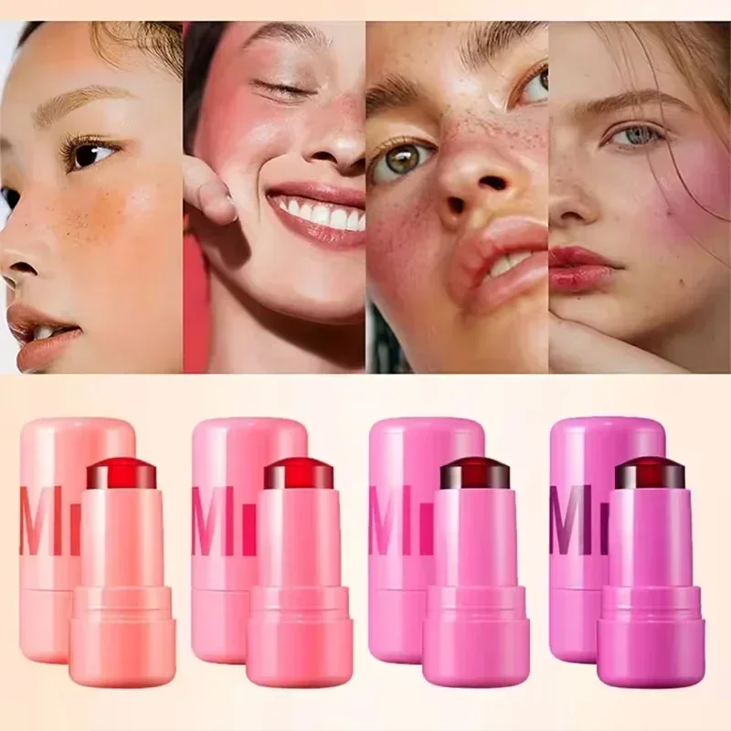 Maquillaje de leche, rubor en barra, tinte de labios, agua refrescante, tinte de gelatina, rubor en barra de gelatina, acuarela, rubor mate multiusos, estuche de maquillaje para niña