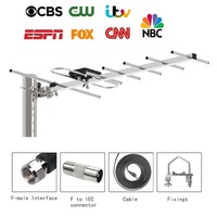Outdoor Yagi Satellite Digital high-definition TV Antenna  200 Miles Range Attic or Roof TV Antenna Free Local HD TV channels