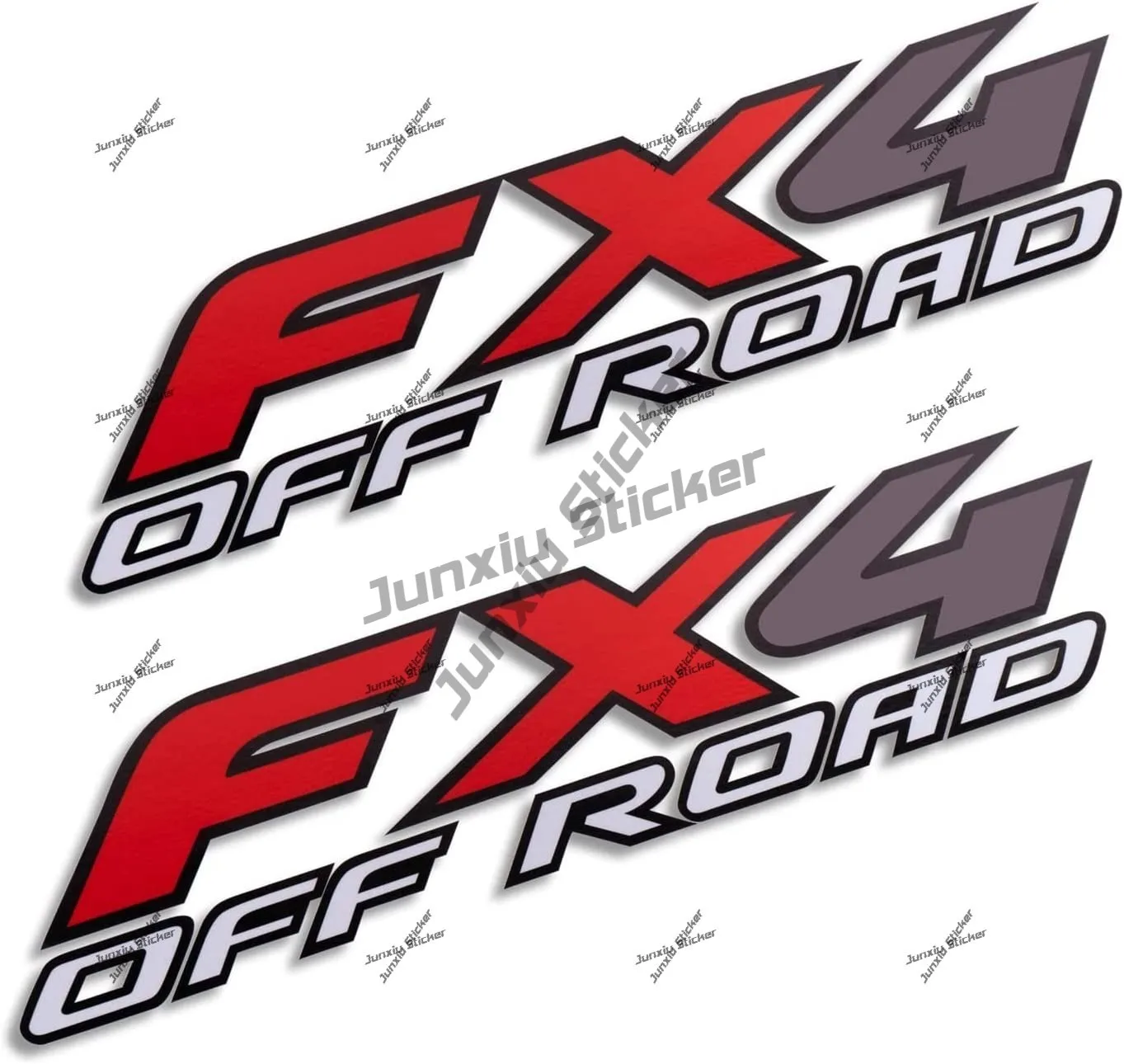 

FX4 Sticker 4X4 Road Stickers Pickup Truck Camper Truck Bumper F150 F250 F350 Replacement Decal (Set of 2) Occlusion Scratch