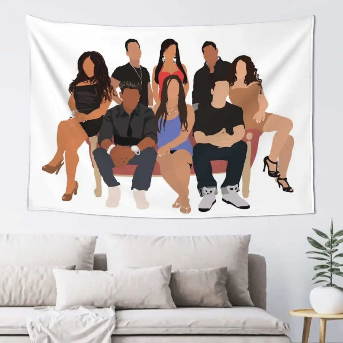 

Jersey Shore Guido Gang Tapestry Wallpaper Bedroom Aesthetic Room Decors Decorative Wall Tapestry