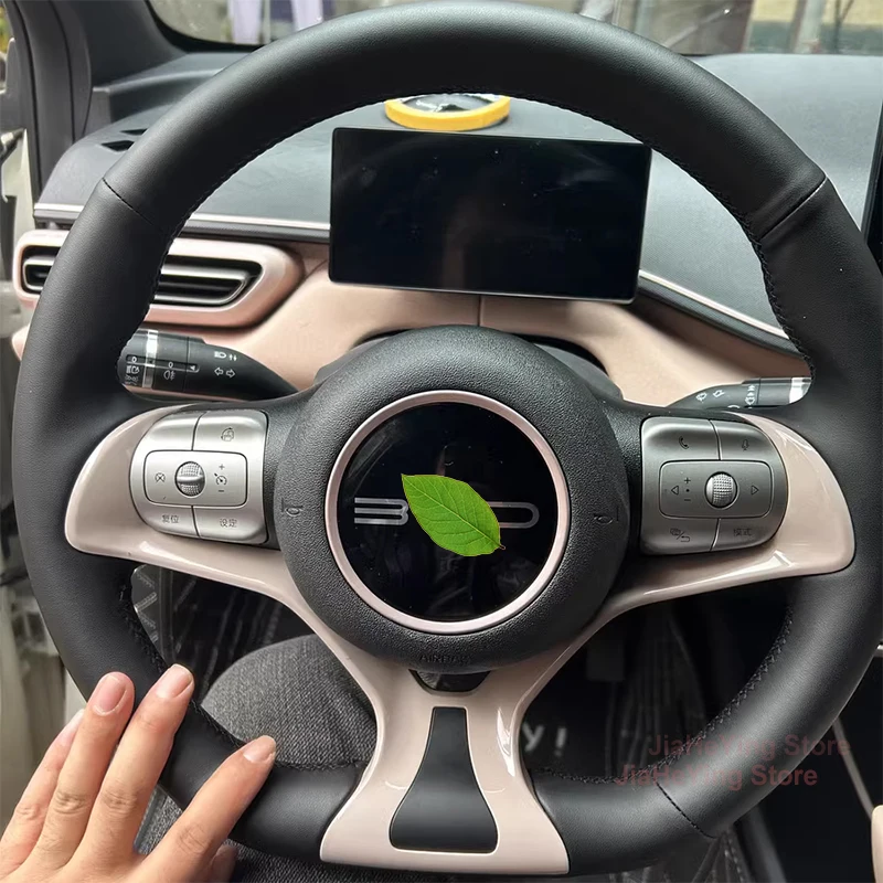 DIY Hand sewing Non-slip Leather Car Steering Wheel Cover For BYD Seal Dolphin 2023 2024 Yuan PLUS Interior Accessories