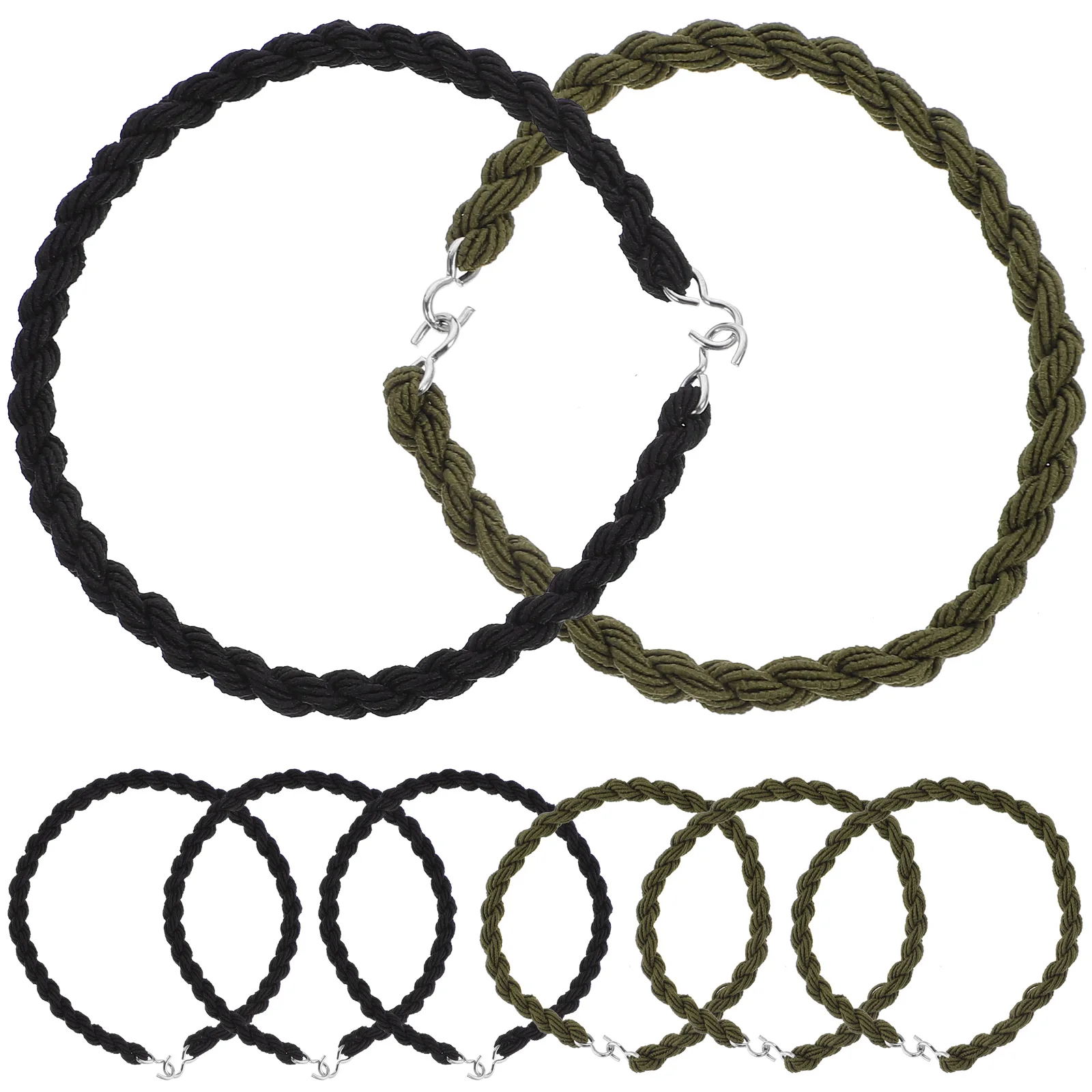 

8 Pcs Boot Strap Leggings Boots Straps Bands Elastic Ropes Aluminum Alloy