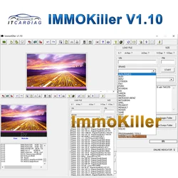 ImmoKiller V1.10 New IMMO Off Software v1.1 Immo Killer ECU Programmer Tool for Car Repairing Passing Virigining the Immobilizer