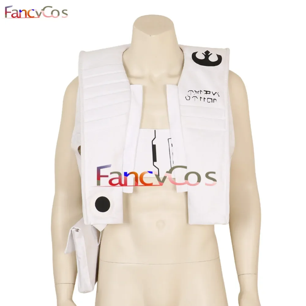 Jedi Poe Dameron Uniform White Vest Adult Cosplay Costumes Star Anime Costume Wars Custom Made Halloween Carvinal