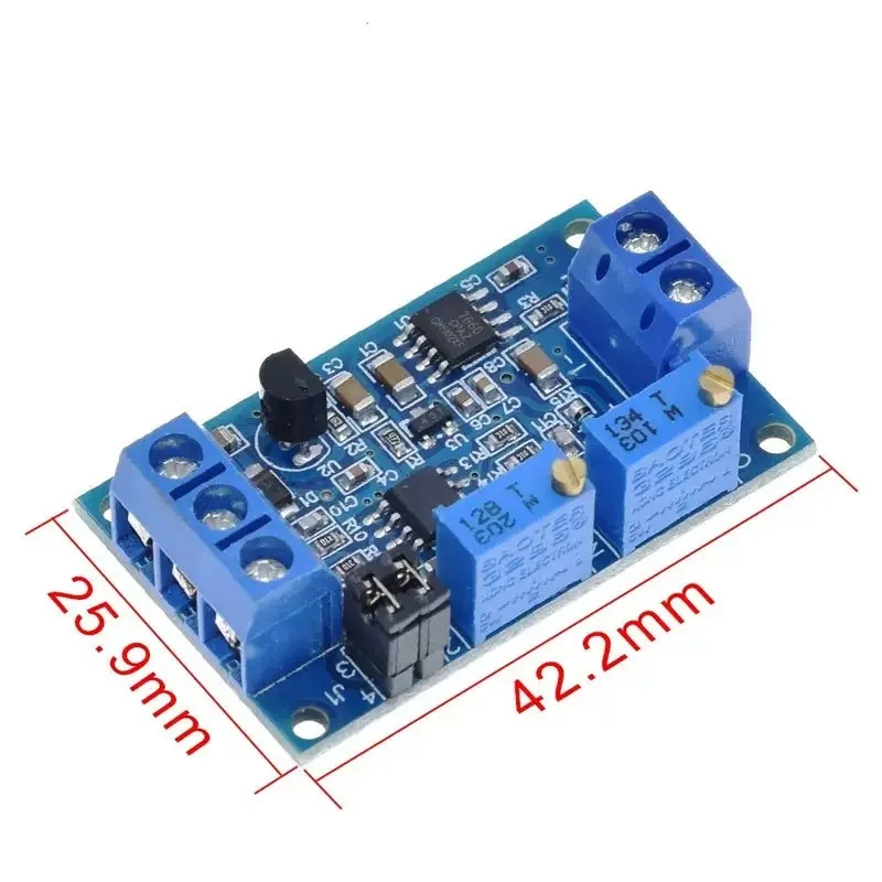 High Precision Current To Voltage Transmitter Module 0-20mA/4-20mA to 0-3.3V/0-5V/0-10V DC Signal Converter