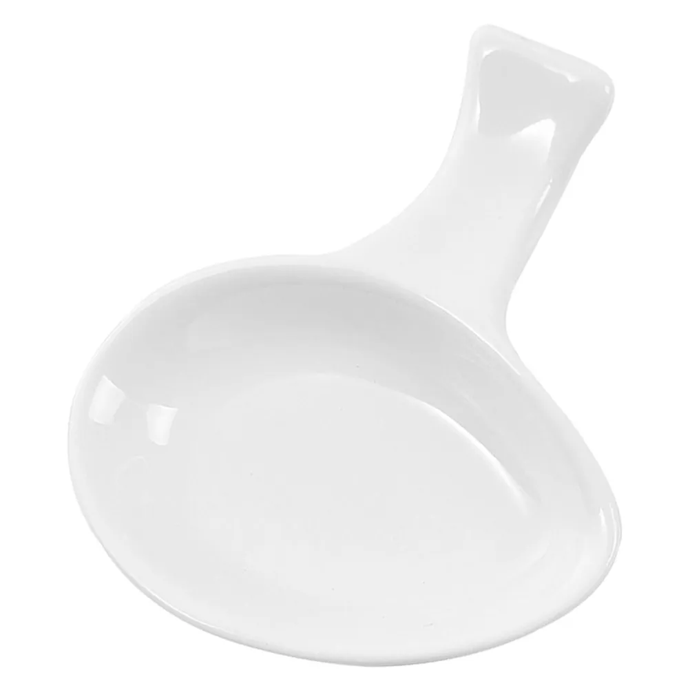 Ceramic Spoon Rest Multi-Function Utensil Holder for Chopsticks Forks Spoons Sauce Dish Heat-Resistant Portable Kitchen Table