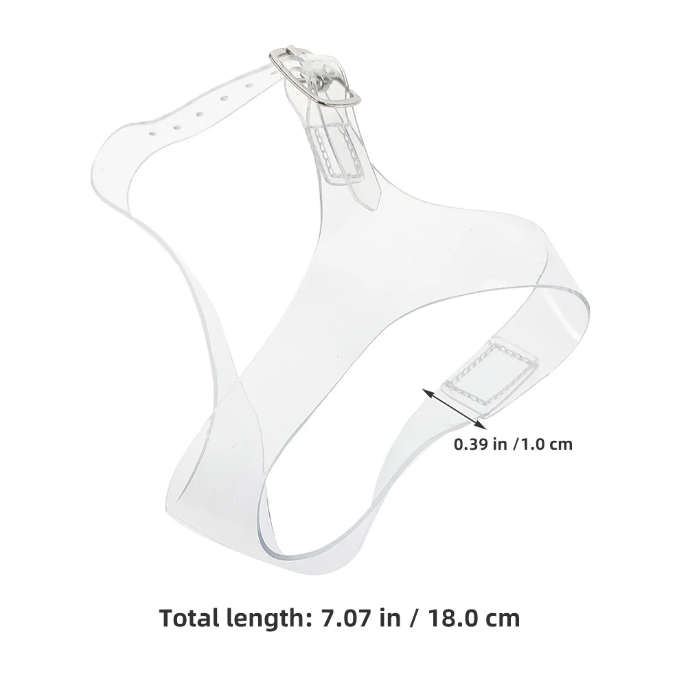 4Pairs High Heel Straps for High Heels Tpu Triangular Design Anti-Loose Secure Fit Decorative Wreath Style Clear Shoe