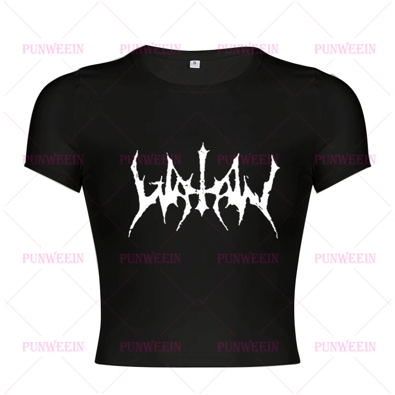 Watain Black Punk Gothic Sweetheart Helvete Rock Tank Tops Harajuku Vinatge Black Metal Death Summer Y2K Club Grunge Streetwear