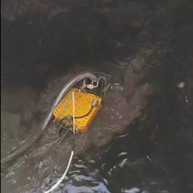 Professional Mobile Cleaning Up The Sludge Platform Underwater Submersible Breeding Pond Dredging Robot