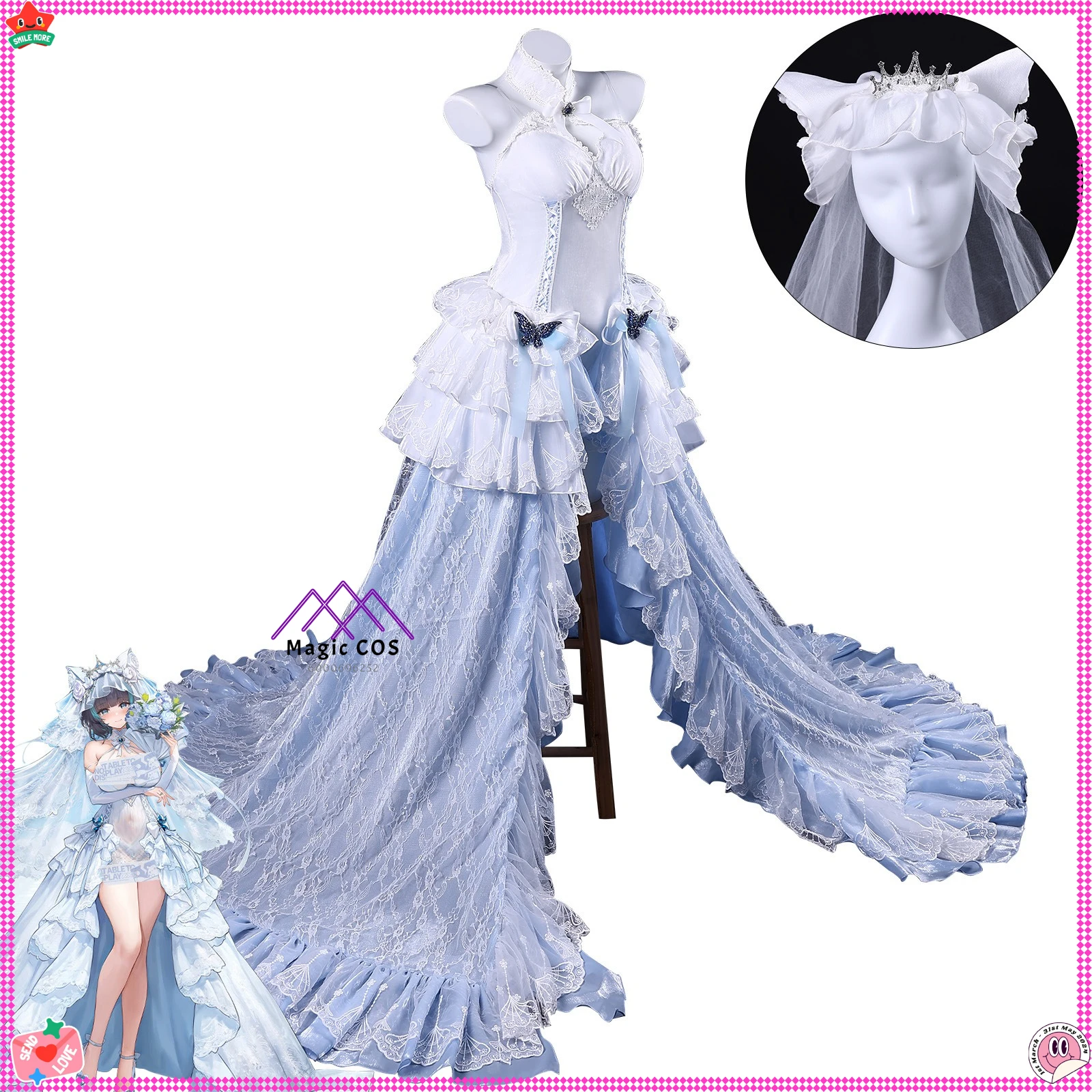 

Hot Game Azur Lane Cosplay Costume Anime Cheshire Role Playing Uniform Sexy White Dress Women Adult Comic Con Halloween Party