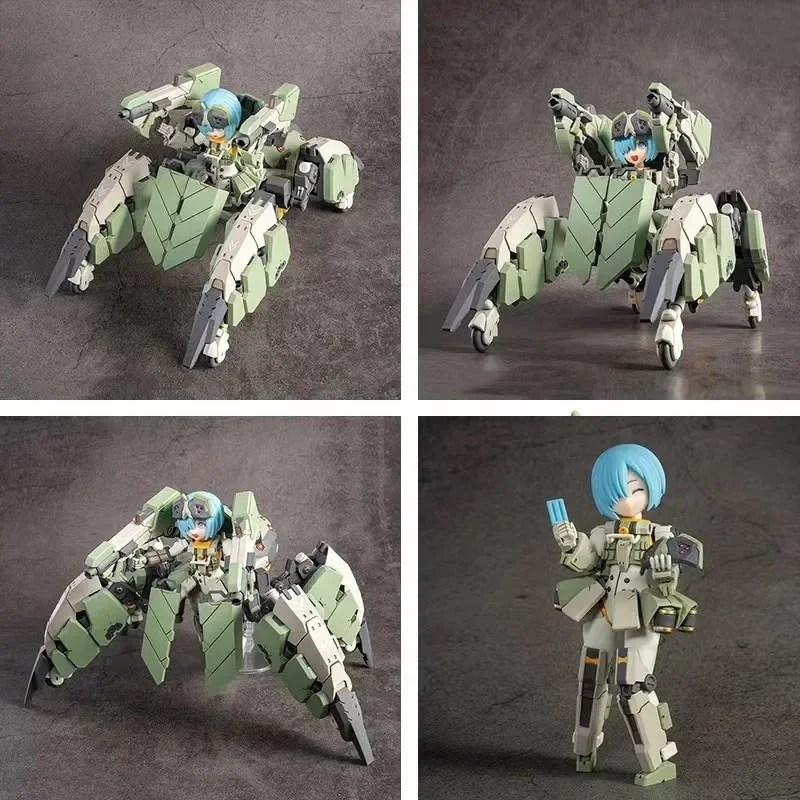 Original Anime Defense Spider Feidy Mobile Suit Girl AG-031 Anime Action Figure Assembly Model Toys Ornaments Gifts for Children