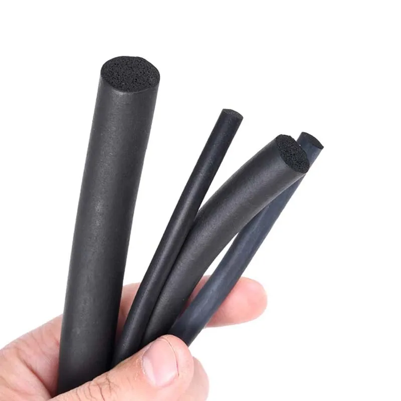 أسود EPDM المطاط رغوة ختم الشريط جولة الإسفنج الحبل بار لخزانة باب الختم 2/3/4/5/6/7/8/9/10/12/15/18 مللي متر