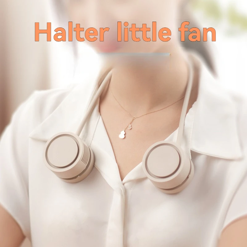 Новый подвесной вентилятор для хранения вещей, уличный безлистный вентилятор для ленивого человека, USB, большой ветер, портативный ароматизатор, подвесной вентилятор на шею