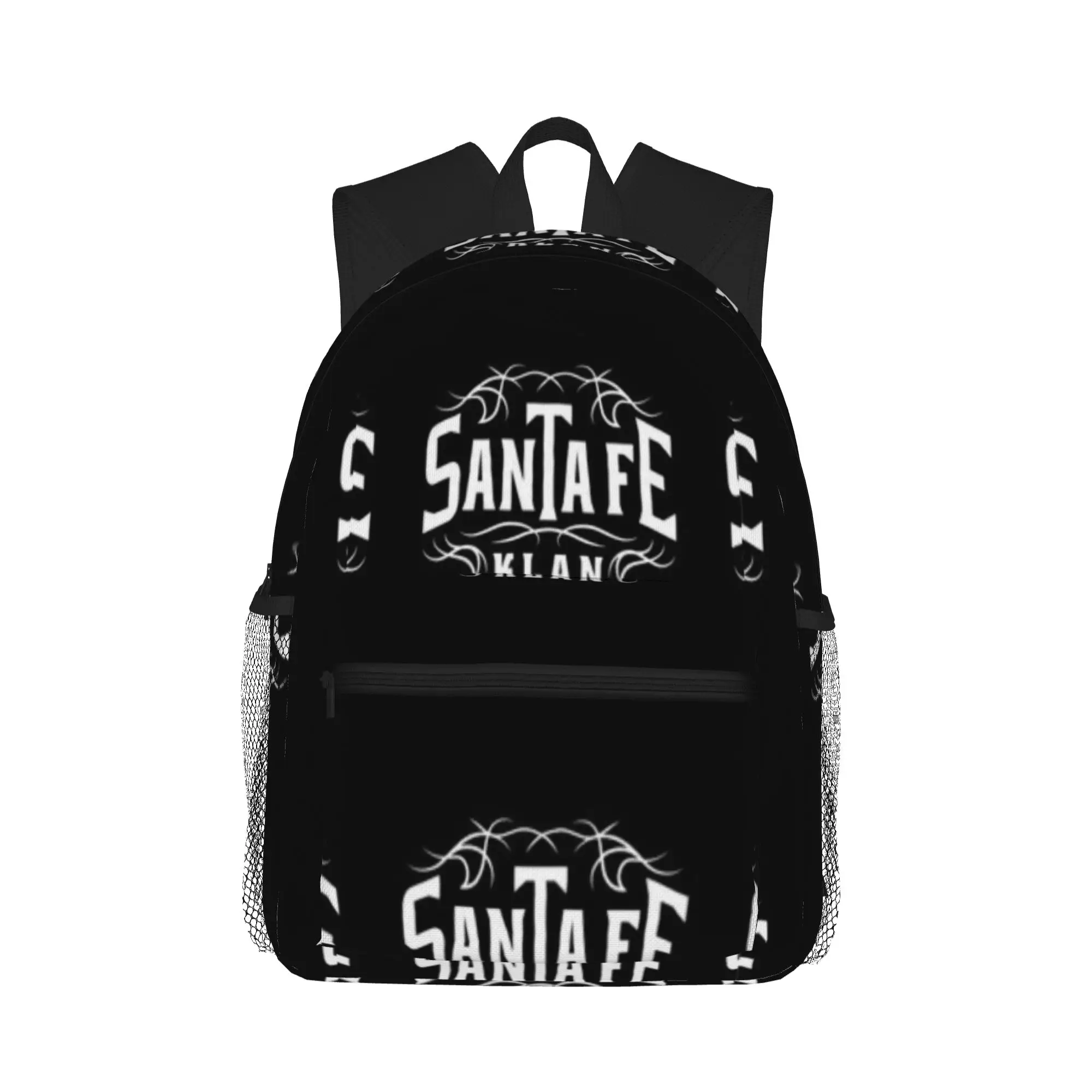 

Santa Fe Klan Reggaeton Latino Gang Latin Trap Hip Hop White Casual Backpack for Students and Adults Bags for women